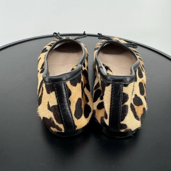 SCHUTZ Arissa Brown and Black Leopard Print Flats Size 6.5B 23 - Picture 4 of 6
